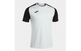 Maillot manches courtes homme Academy IV blanc noir
