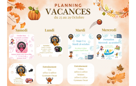 vacances d'automne